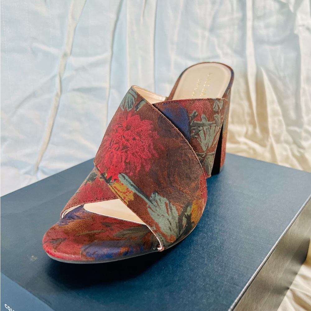 NWT Multicolor Cole Haan Gabby Block Heel